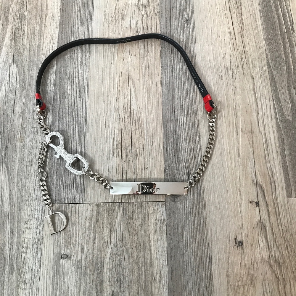 Vintage Y2K Christian Dior Mousqueton Belt | Red Patent Leather | Pristine